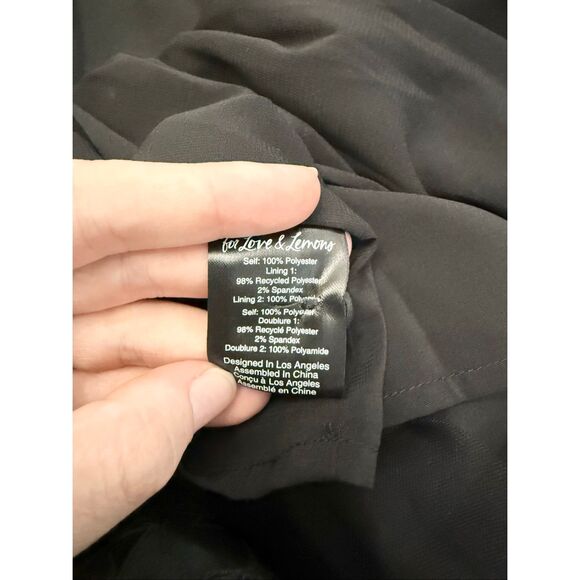 For Love and Lemons Womens Black Floral Jacquard Faith Mini Dress Small NWT - Picture 6 of 6